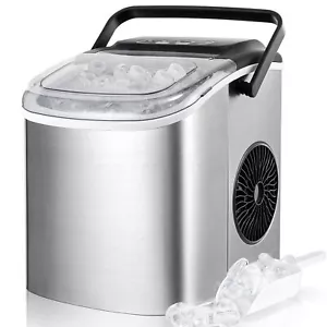 Edelstahl Eismaschine mit Kompressor Eisbereiter Softeis Maschine Frozen Joghurt - Bild 1 von 8