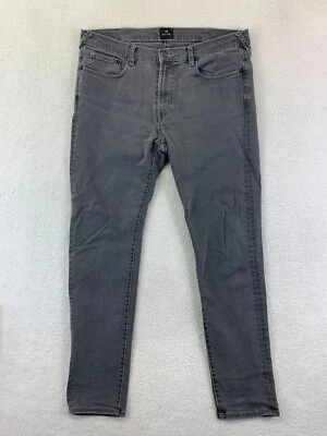 Pantalones de diseñador Paul Smith Jeans 34 grises rectos de mezcla de algodón para hombre Foto 1 de 4