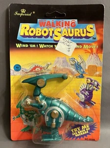 IMPERIAL WALKING ROBOTSAURUS WIND UP (1993) Vintage DINOSAUR TOY - Picture 1 of 9