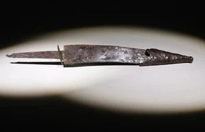 MEDIEVAL IRON DAGGER WITH CHAPE - 9th/12th Century AD (089) - Picture 1 of 3