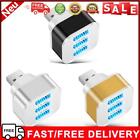 USB2.0 HUB 3 Ports Splitter Cell Phone Chargers Wall Adapter with LED Indicator