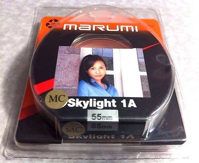 Marumi 55mm Skylight 1A Glass Lens Filter 55 mm Japan Multi-Coated SL-1A Sky 1A - Image 1 of 2
