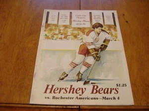 AHL hershey bears program march 4 1981 vs s rochester - Picture 1 of 2