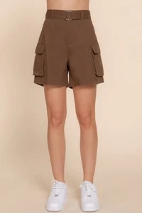 Belted Cargo Shorts - Picture 1 of 6