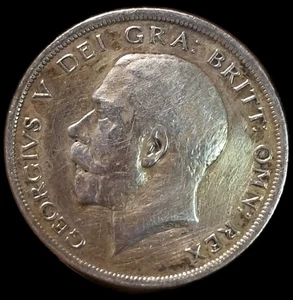 Half Crown 1917 Georges V - Foto 1 di 2