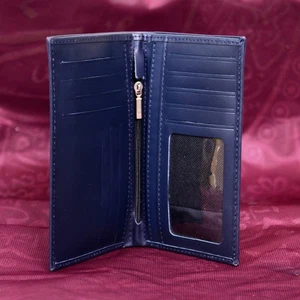 Men's Wallet-RFID Leather Slim Trifold with Id Window and Card Slots - Picture 1 of 4