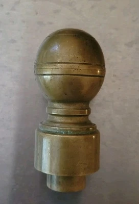 "Topper de remate de bola vintage de 3,25"" con rosca en la tapa escondite secreto" Foto 1 de 4