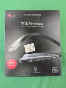 LG Tone Platinum HBS-1100 V4 Wireless Bluetooth Headset Harmon Kardon BLACK - Photo 1 sur 5