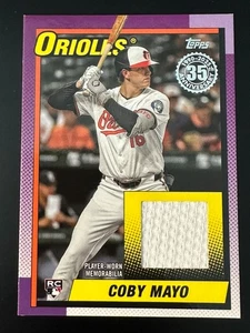 2025 Topps Update Coby Mayo 1990 Relic RC 90RU-CM ORIOLES - Bild 1 von 2