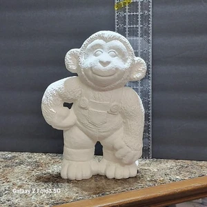 "Bisque de cerámica listo para pintar mono en monos aproximadamente 10" - Imagen 1 de 6