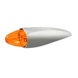 Trux TLED-PCAB2 Amber LED Amber Lens Bullet Cab Light With Chrome Housing - Picture 1 of 1