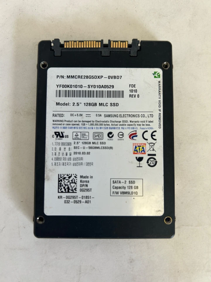Samsung 2.5" 128GB MLC SSD SATA Solid State Drive MMCRE28G5DXP - Image 1 of 1