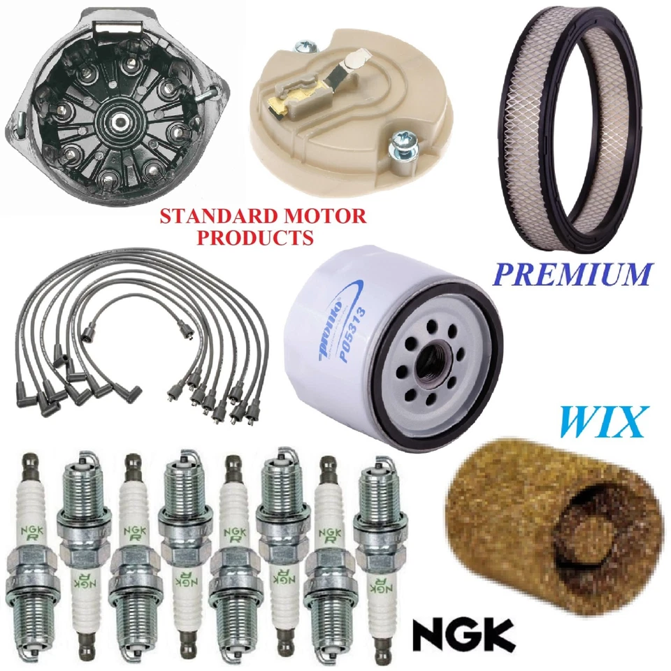 Kit de afinación filtros tapa cable bujías para Chevrolet Nova V8 5,0 L 1970-1971 Foto 1 de 1