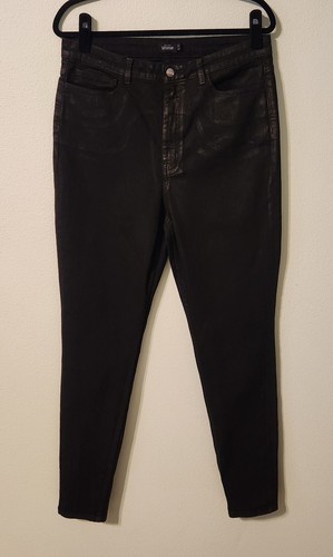 Jeans skinny Kate Spade Saturday neri rivestiti in denim taglia 32