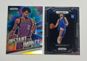 2023-24 Panini Prizm Dereck Lively II Base + Instant Impact Rookie RC - Picture 1 of 4