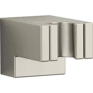USA,Statement Wall-Mount Hand Shower Holder in Vibrant Brushed Nickel - Picture 1 of 2