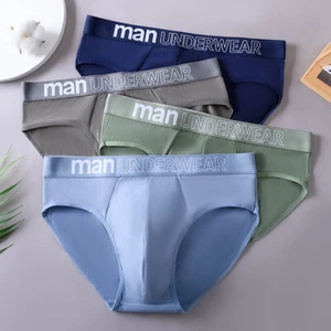 Men's Underwear Sexy Briefs U Convex Pouch Briefs Low-rise Thin Panties ☆ - Picture 1 of 23