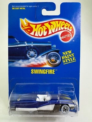 Hot Wheels Swingfire Collector No  214 Convertible Street Beast Blue Card - Image 1 of 4