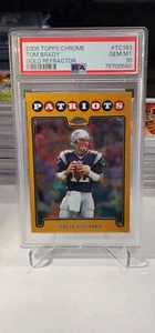 2008 Topps Chrome Tom Brady Gold Refractor 179/199 PSA GEM MT 10 - Picture 1 of 3