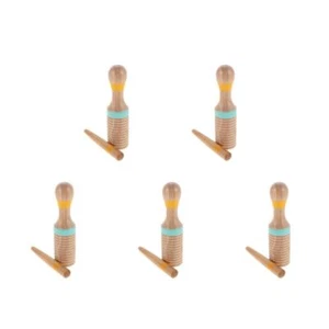 Set of 5 Orff Percussion Instrument Child Guiro Instruments for Adults - Imagen 1 de 12