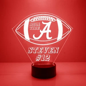 University of Alabama Crimson Tide,College Football Sports Fan Lamp,Personalized - Picture 1 of 7