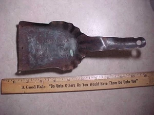 From estate-Antique stove ash/coal scoop- Elko Nevada advertising - Picture 1 of 3
