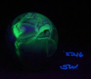 Calcedonia fluorescente y magnesita 76mm esfera para colección o decoración 5216 - Imagen 1 de 12