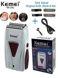 Kemei KM 3382 Men's Electric Foil Shaver Rechargeable Cordless Razor with blade - Picture 1 of 15
