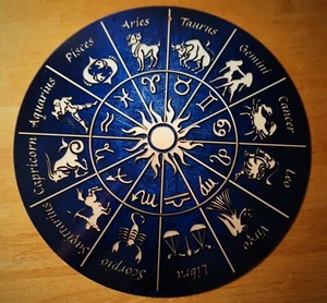 Sternzeichen Astrologiezeichen Astrologische Karte Sonne Astrologe Dekor Schild Neu - Bild 1 von 6