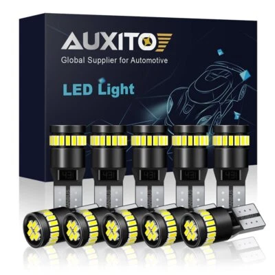 AUXITO T10 Bombillas LED 168 194 2825 Placa Marcador Lateral 6000K Luz Canbus Foto 1 de 4