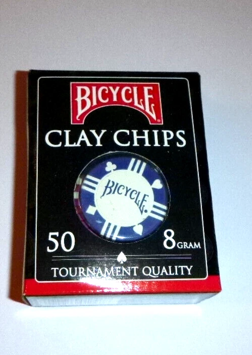 50 Stück Clay Chips / Poker Chips 8g je Chip, drei Farben, Casino Quality, Neu - Bild 1 von 1