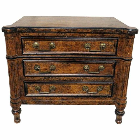 French Louis XVI Style Painted Maison Jansen Style Jewelry Box Salesman Sample Cover