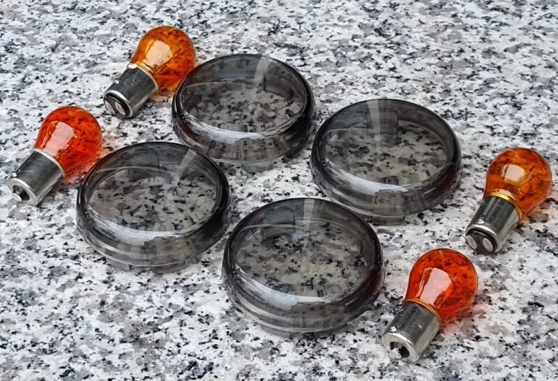 KIT DE LENTES INTERMITENTE HUMO Harley Davidson Sportster Softail Dyna Electra Glide Foto 1 de 1