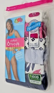 6PK Women's Fruit of the Loom Hi-Cut Panties 100% COTTON Underwear Size 7 Large - Picture 1 of 5