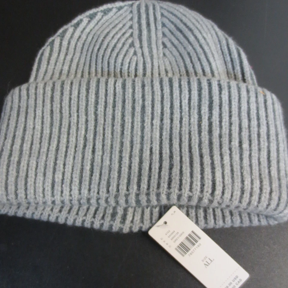 ANTHROPOLOGIE GORRO UNISEX DE PUNTO GRUESO DE DOS TONOS - GRIS - TALLA ÚNICA Foto 1 de 1