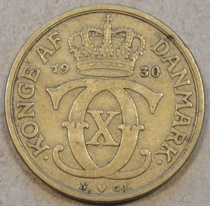 Denmark 1930 Denmark Krone Nice Mid Grade Coin As Pictured - Picture 1 of 2