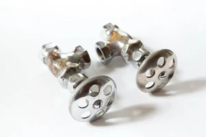 antique faucet shut off angle valve | standard wheel vtg victorian sink deco  - Picture 1 of 6