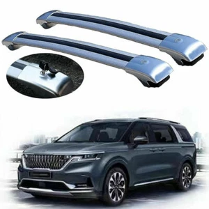 2Pcs Aluminum Roof Rail Rack Cross Bars Crossbar Fits for Kia Carnival 2021-2025 - Picture 1 of 6