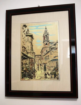 Quadro Paesaggio Urbano in Argento 996 Ottaviani - Immagine 1 di 4