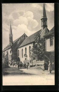Ansichtskarte Schönau, Kathol. und Evangel. Kirche - Picture 1 of 2