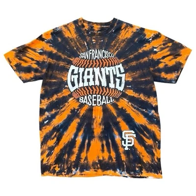 Vintage San Francisco Giants Tie-Dye T-Shirt Size Large Liquid Blue - Image 1 of 4