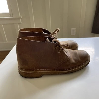 Clark's Original Bota Desert Cuero Marrón Suelas Crepé Mujer Talla 8 Foto 1 de 4