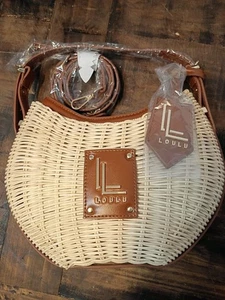 New Loulu Wicker Crossbody Bag Brand New Carry Handle and Removable Strap - Picture 1 of 5