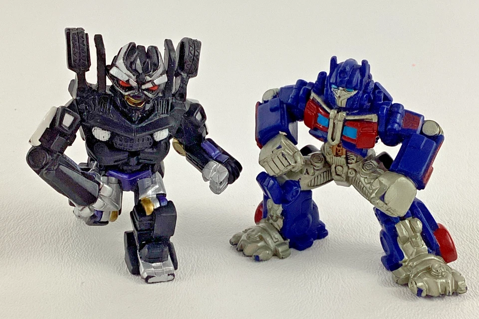 Transformers Robot Heroes Barricade Optimus Prime 2" Action Figures 2007 Hasbro - Image 1 of 4