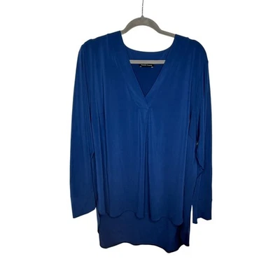 Camisa Universal Standard Para Mujer M (18-20) Se Ajusta 2X (25 en Pecho) Azul Manga Larga Foto 1 de 4