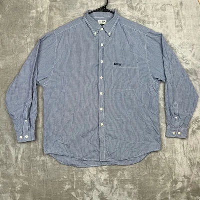 Vintage GUESS Jeans Blue Gingham Button Down Shirt XL 100% Cotton Long Sleeve - Image 1 of 4