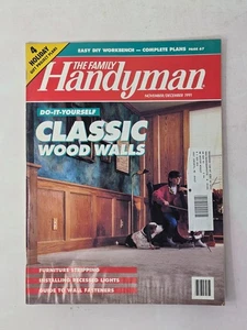 Family Handyman Magazine Nov/Dec 1991 – DIY Classic Wood Walls, Furniture Strip - Bild 1 von 1