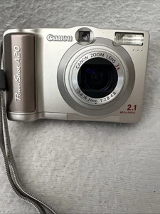 Canon PowerShot A20 2,1 MP 3x Zoom fotocamera digitale, custodia, testata - Foto 1 di 10