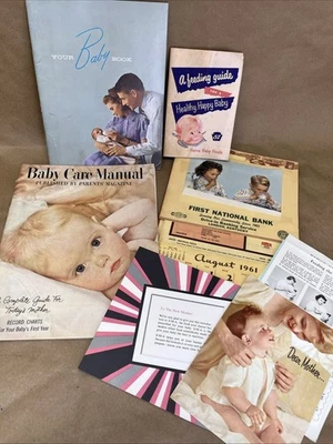 VTG BABY INFANT MOTHER PARENTS BOOKS MAGAZINES W/ADVERTISEMENTS 1950s Lot - Image 1 of 4
