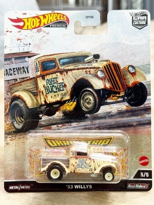 Diecast 1/64 1933 Willys Real Riders Car Culture Rust Bucket Hotwheels Foto 1 de 2